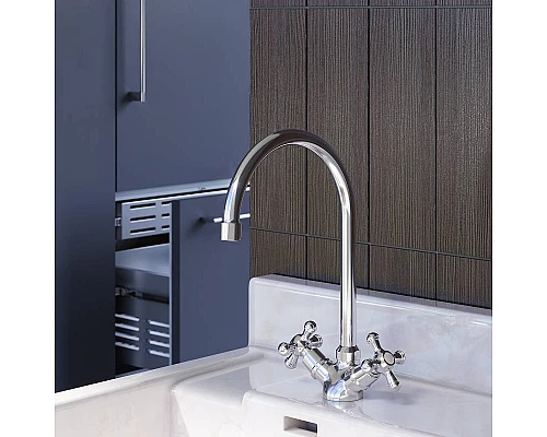 Купить Смеситель для кухни Damixa Retro 230000000 Хром в магазине сантехники Santeh-Crystal.ru