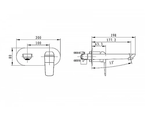 Заказать Смеситель для раковины Excellent Clever ARAC.4115CR Хром в магазине сантехники Santeh-Crystal.ru