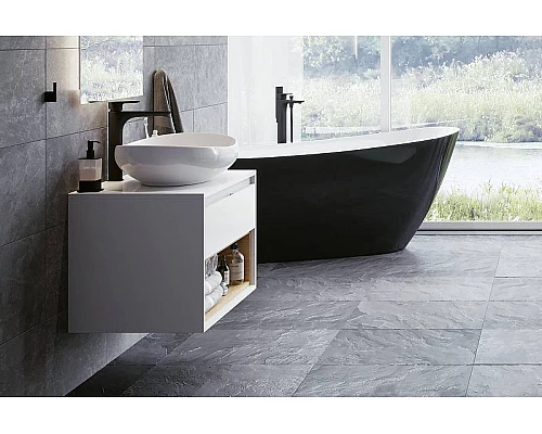 Приобрести Смеситель для раковины Excellent Keria AREX.2002BL Черный в магазине сантехники Santeh-Crystal.ru