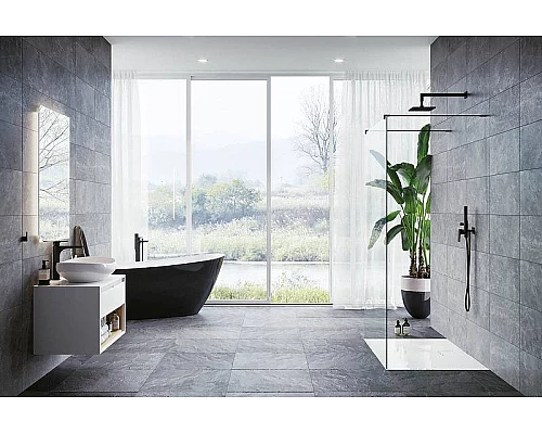 Приобрести Смеситель для ванны Excellent Keria AREX.2055BL Черный в магазине сантехники Santeh-Crystal.ru