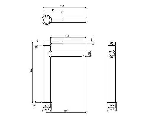 Заказать Смеситель для раковины Excellent Pi Arex AREX.1202CR Хром в магазине сантехники Santeh-Crystal.ru