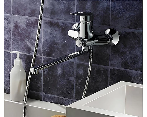 Купить Смеситель для ванны Frap H07 F2207 универсальный Хром в магазине сантехники Santeh-Crystal.ru