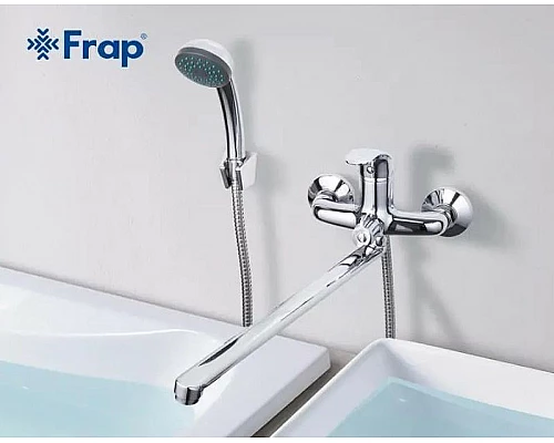 Купить Смеситель для ванны Frap H36 F2236 универсальный Хром в магазине сантехники Santeh-Crystal.ru