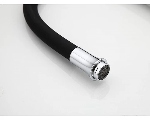 Купить Смеситель для кухни Frap H42 F4042 Черный матовый Хром в магазине сантехники Santeh-Crystal.ru