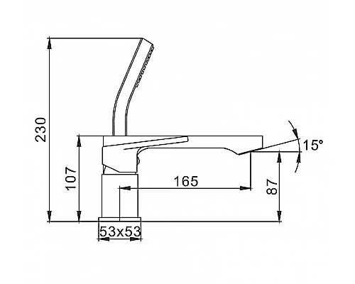 Заказать Смеситель на борт ванны Frap H46 F1146 Хром в магазине сантехники Santeh-Crystal.ru