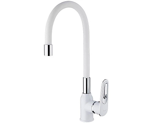 Заказать Смеситель для кухни Frap H49 F4049 Белый Хром в магазине сантехники Santeh-Crystal.ru