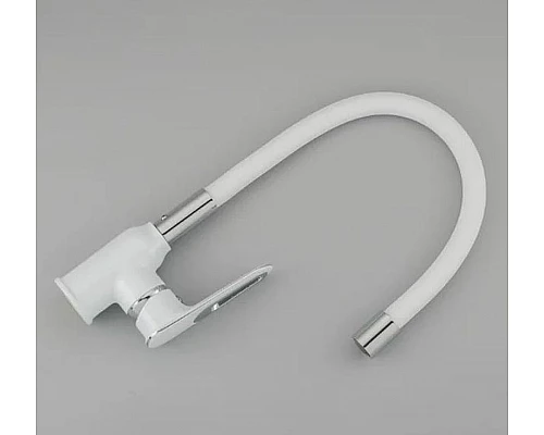 Заказать Смеситель для кухни Frap H49 F4049 Белый Хром в магазине сантехники Santeh-Crystal.ru