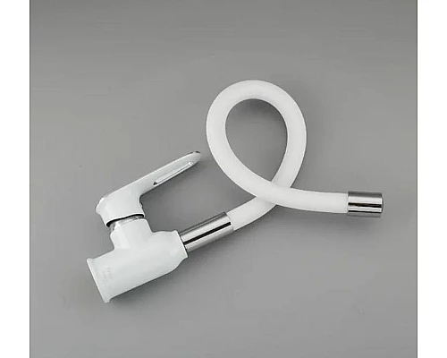 Заказать Смеситель для кухни Frap H49 F4049 Белый Хром в магазине сантехники Santeh-Crystal.ru