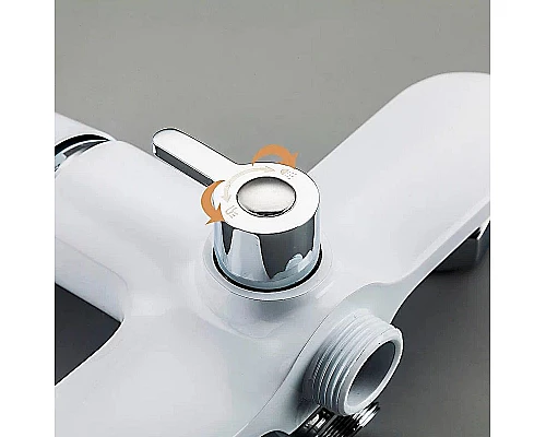 Купить Смеситель для ванны Frap H49 F2249 универсальный Белый Хром в магазине сантехники Santeh-Crystal.ru