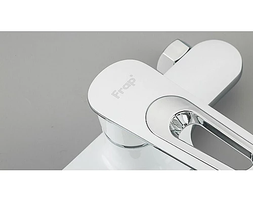 Приобрести Смеситель для ванны Frap H49 F3249 Белый Хром в магазине сантехники Santeh-Crystal.ru