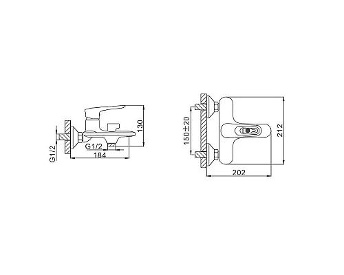 Приобрести Смеситель для ванны Frap H49 F3249 Белый Хром в магазине сантехники Santeh-Crystal.ru