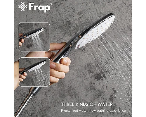 Купить Смеситель на борт ванны Frap H49 F1149 Белый Хром в магазине сантехники Santeh-Crystal.ru