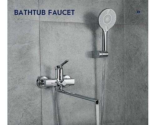 Приобрести Смеситель для ванны Frap H67 F2267 универсальный Хром в магазине сантехники Santeh-Crystal.ru