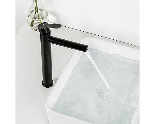 Заказать Смеситель для раковины Frap H801 F10801-62 Черный матовый в магазине сантехники Santeh-Crystal.ru