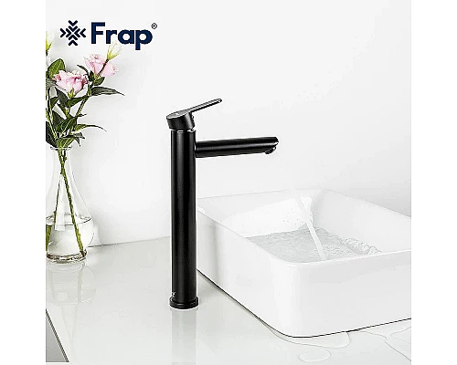 Заказать Смеситель для раковины Frap H801 F10801-62 Черный матовый в магазине сантехники Santeh-Crystal.ru