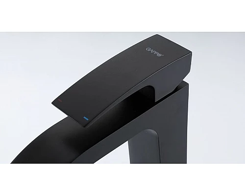 Купить Смеситель для раковины Gappo G07-6 G1007-86 Черный матовый в магазине сантехники Santeh-Crystal.ru