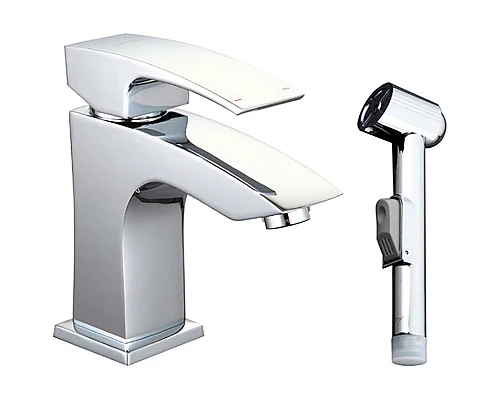 Купить Смеситель для раковины Gappo G07 G1207 с гигиеническим душем Хром в магазине сантехники Santeh-Crystal.ru