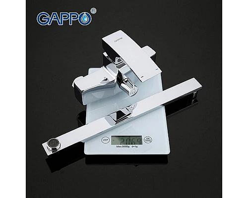 Купить Смеситель для ванны Gappo G07 G2207 универсальный Хром в магазине сантехники Santeh-Crystal.ru