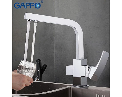 Приобрести Смеситель для кухни Gappo G07 G4307 Хром в магазине сантехники Santeh-Crystal.ru