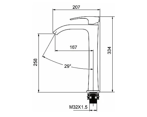 Купить Смеситель для раковины Gappo G07 G1007-81 Хром в магазине сантехники Santeh-Crystal.ru