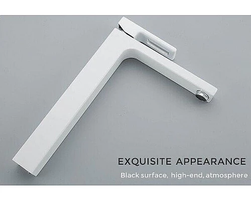 Заказать Смеситель для раковины Gappo G17-8 G1017-2 Белый Хром в магазине сантехники Santeh-Crystal.ru