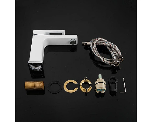 Купить Смеситель для раковины Gappo G17-8 G1017 Белый в магазине сантехники Santeh-Crystal.ru