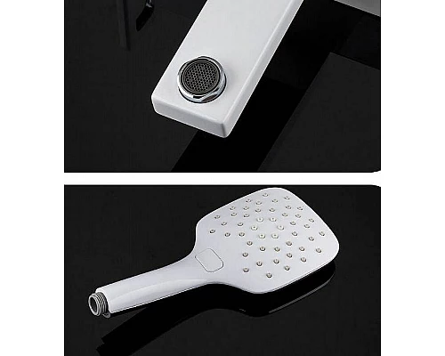 Заказать Смеситель для ванны Gappo G17-8 G3217-8 Белый Хром в магазине сантехники Santeh-Crystal.ru