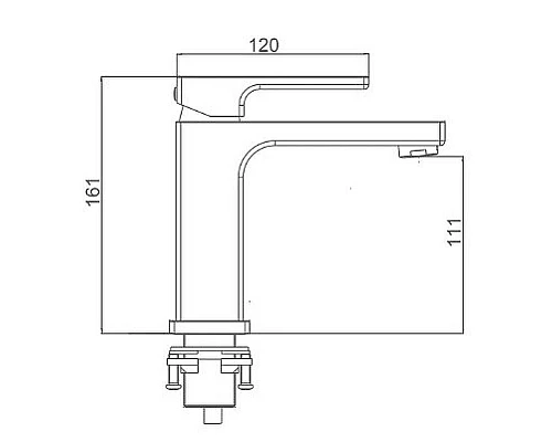 Приобрести Смеситель для раковины Gappo G17-8 G1017-8 Белый Хром в магазине сантехники Santeh-Crystal.ru