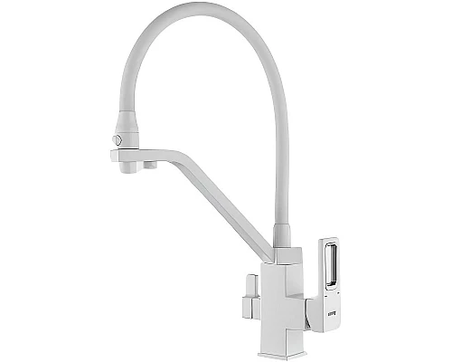 Приобрести Смеситель для кухни Gappo G17-8 G4317-8 Белый в магазине сантехники Santeh-Crystal.ru