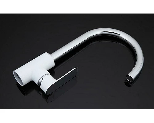 Приобрести Смеситель для кухни Gappo G48 G4048 Белый Хром в магазине сантехники Santeh-Crystal.ru