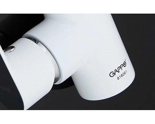 Приобрести Смеситель для кухни Gappo G48 G4048 Белый Хром в магазине сантехники Santeh-Crystal.ru