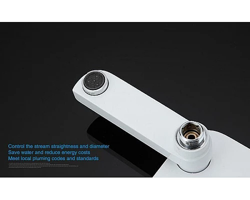 Купить Смеситель для ванны Gappo G48 G3248 Белый Хром в магазине сантехники Santeh-Crystal.ru