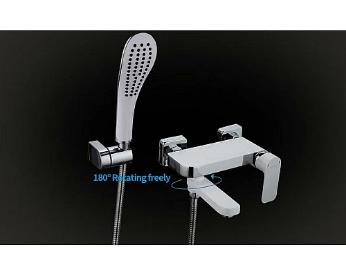 Купить Смеситель для ванны Gappo G48 G3248 Белый Хром в магазине сантехники Santeh-Crystal.ru