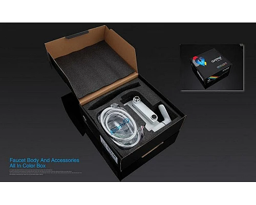 Купить Смеситель для ванны Gappo G48 G3248 Белый Хром в магазине сантехники Santeh-Crystal.ru