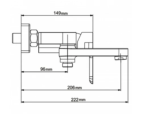 Купить Смеситель для ванны Gappo G48 G3248 Белый Хром в магазине сантехники Santeh-Crystal.ru