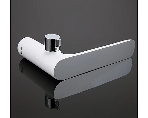 Приобрести Смеситель на борт ванны Gappo G48 G1148 Белый Хром в магазине сантехники Santeh-Crystal.ru