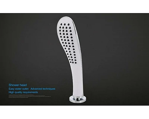 Купить Смеситель на борт ванны Gappo G48 G1148-8 Белый Хром в магазине сантехники Santeh-Crystal.ru