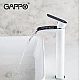 Заказать Смеситель для раковины Gappo G48 G1048-31 Белый Хром в магазине сантехники Santeh-Crystal.ru