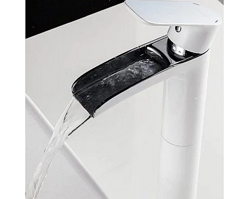 Заказать Смеситель для раковины Gappo G48 G1048-31 Белый Хром в магазине сантехники Santeh-Crystal.ru