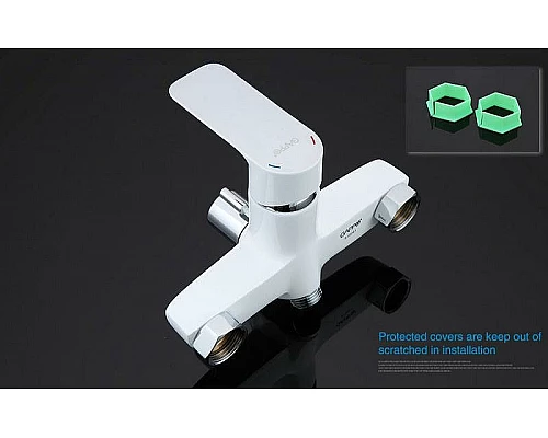 Приобрести Смеситель для ванны Gappo G48 G2248 универсальный Белый Хром в магазине сантехники Santeh-Crystal.ru