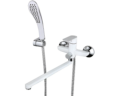 Приобрести Смеситель для ванны Gappo G48 G2248 универсальный Белый Хром в магазине сантехники Santeh-Crystal.ru