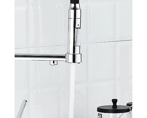 Заказать Смеситель для кухни Haiba HB76854 Хром Черный в магазине сантехники Santeh-Crystal.ru