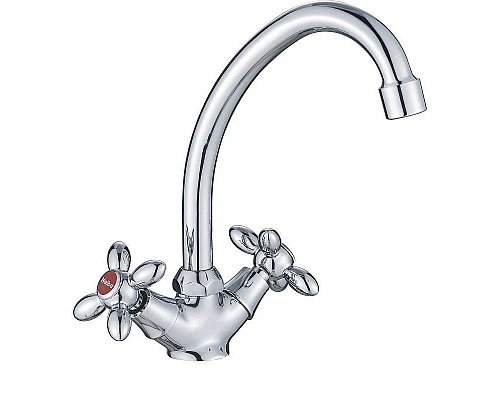 Купить Смеситель для кухни Haiba HB4927 Хром в магазине сантехники Santeh-Crystal.ru