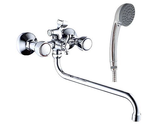 Приобрести Смеситель для ванны Haiba HB2209 универсальный Хром в магазине сантехники Santeh-Crystal.ru