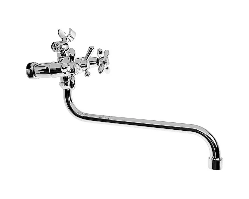 Приобрести Смеситель для ванны Haiba HB2227 универсальный Хром в магазине сантехники Santeh-Crystal.ru