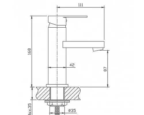 Заказать Смеситель для раковины Haiba HB1002 Хром в магазине сантехники Santeh-Crystal.ru