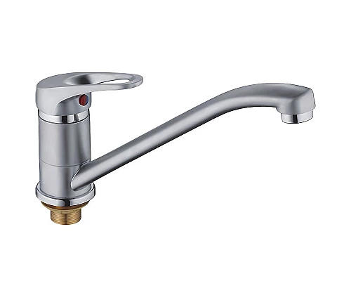 Приобрести Смеситель для кухни Haiba HB4913-1 Хром матовый в магазине сантехники Santeh-Crystal.ru