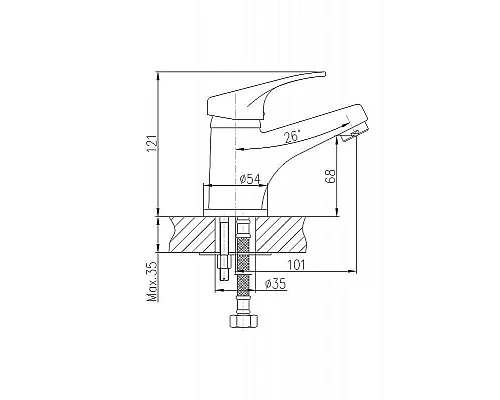 Заказать Смеситель для раковины Haiba HB1013 Хром в магазине сантехники Santeh-Crystal.ru