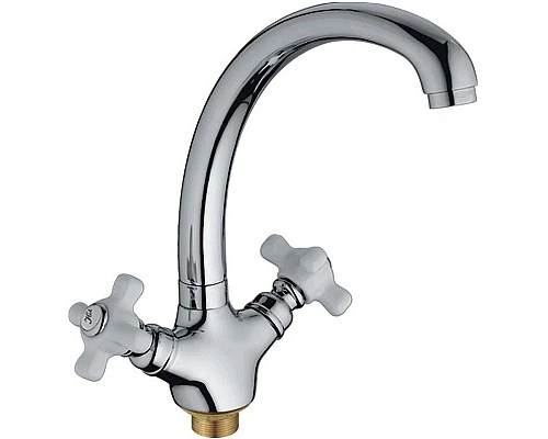 Купить Смеситель для кухни Haiba HB4218 Хром в магазине сантехники Santeh-Crystal.ru