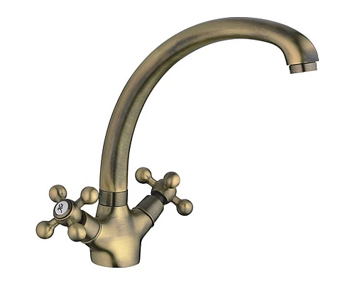 Приобрести Смеситель для кухни Haiba HB4219-4 Бронза в магазине сантехники Santeh-Crystal.ru